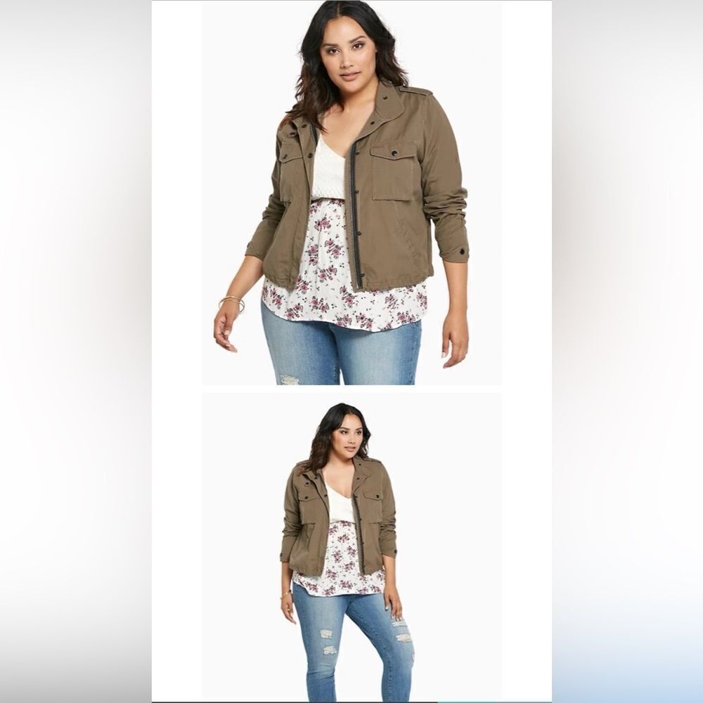 NWOT Torrid Utility Bomber Jacket